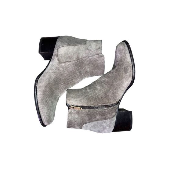 Aquatalia Tish Taupe Suede Leather Boots - Picture 1 of 9